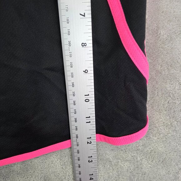 Womens Adidas Black & Pink Climalite Running Shorts Polyester 3" Inseam Size S - Picture 9 of 10